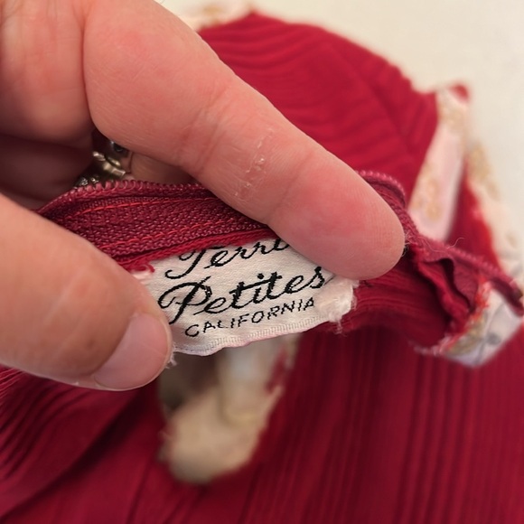 1970’s TERRI PETITES VINTAGE CALIFORNIA FLORAL MAXI DRESS XS - Picture 9 of 16